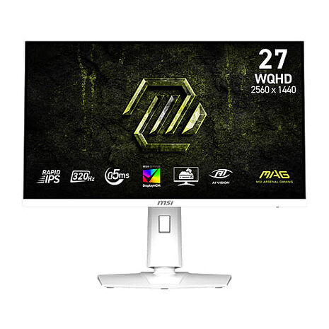 msi微星 MAG 274QRFW X32 27吋 白 平面電競螢幕(27"/2560x1440/16:9/320Hz/IPS/白)