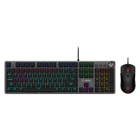 【加送滑鼠墊】MSI微星 FORGE GK310 COMBO RED TC 鍵鼠組
