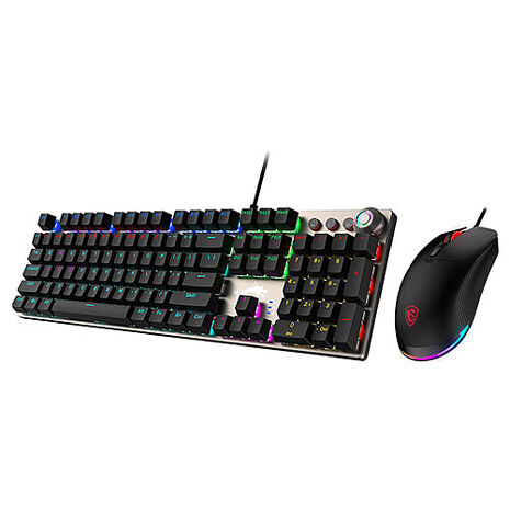 【加送滑鼠墊】MSI微星 FORGE GK310 COMBO RED TC 鍵鼠組
