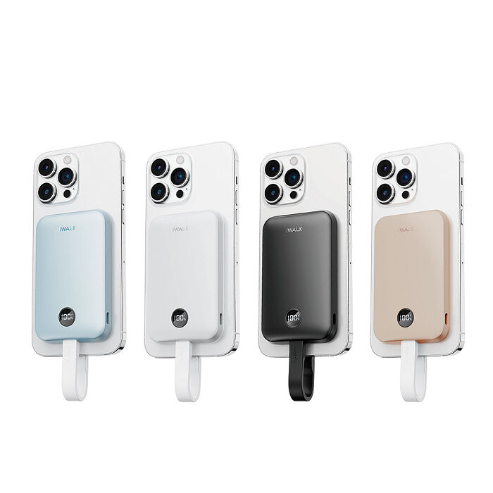 iWALK MAGO Qi2快充 磁吸帶線行動電源 10000mAh