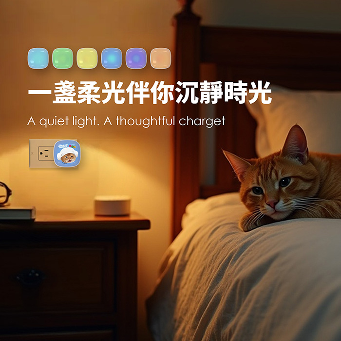 Mind.A.Day貓咪 22W夜燈充電器