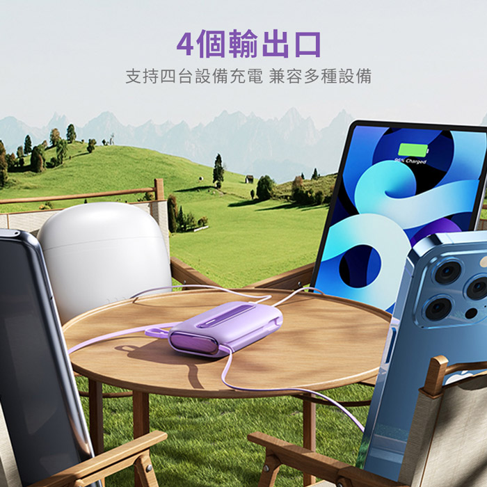 JOYROOM 繽紛系列 22.5W自帶雙線數顯 Mini行動電源 20000mAh (雙11)