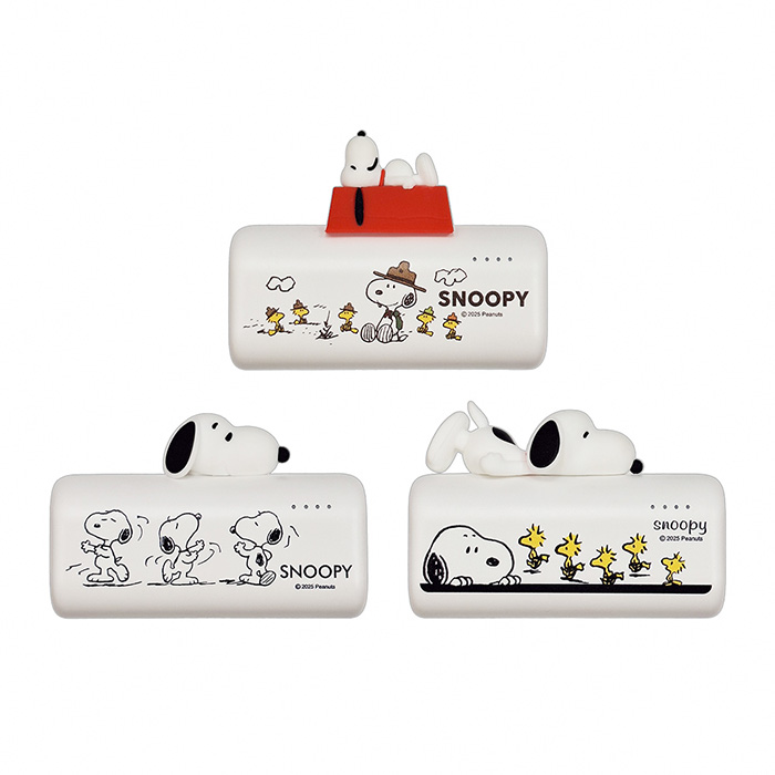 SNOOPY史努比 立體大頭公仔口袋充電源 5000mAh