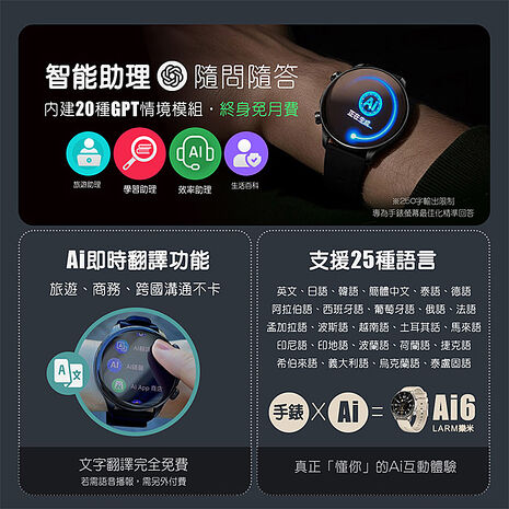 樂米 LARMI 智能手錶 Ai6