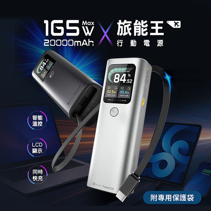 SAVEWO救世 旅能王行動電源 20000mAh (內附專用保護袋)