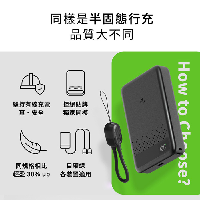 Allite 防爆充半固態行動電源 10000mAh (具Wh標示/CCC認證/可上飛機)