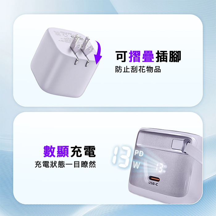 Timo 玻璃糖 67W GaN自帶伸縮線快充頭 Type-C