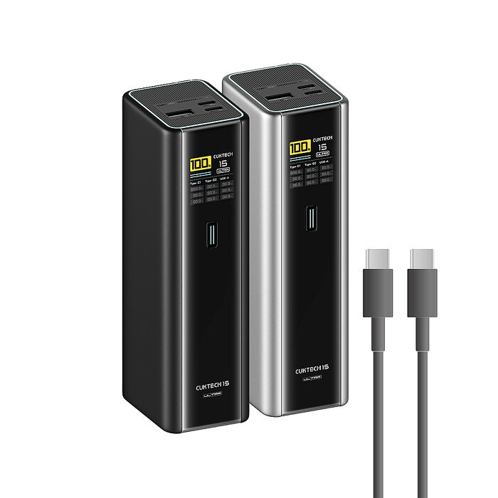 CUKTECH 酷態科 15號Ultra超級電能柱 210W 行動電源 20000mAh PB200U 可充筆電 即時數據顯示 CCC+BSMI認證