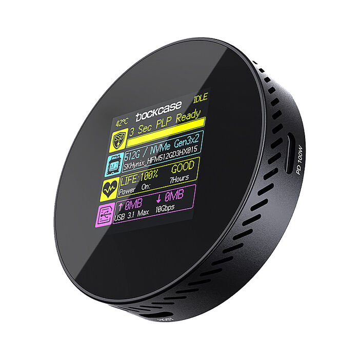 Dockcase DSWC1R-3B M.2 NVMe 2230/2242 SSD 智能硬碟盒