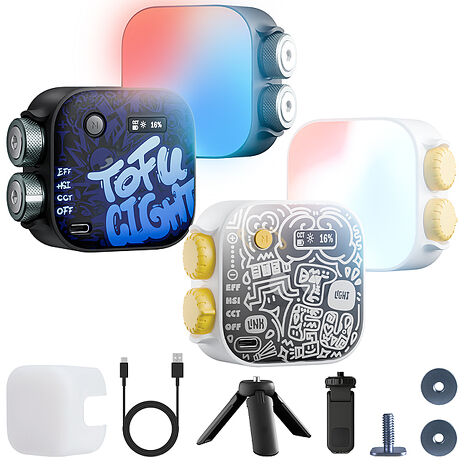 PHOTOOLEX RGB 全彩 LED 磁吸式補光燈 套裝版