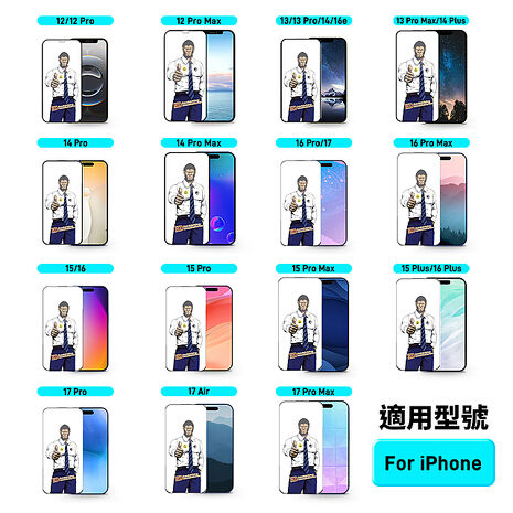 【大猩猩 】高清手機玻璃貼 鋼化玻璃保護貼 iPhone 17 系列  [3入組]