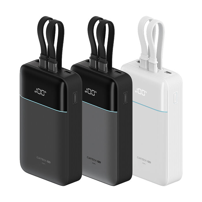 CUKTECH 酷態科 自帶雙線 行動電源 20000mAh 40W (CCC+BSMI雙認證) LPB200NL CP24