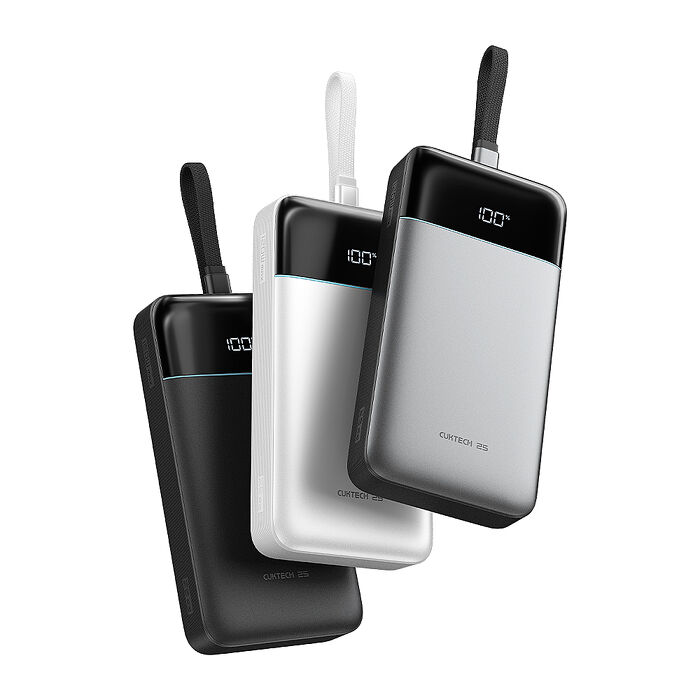 CUKTECH 酷態科 自帶線行動電源 25000mAh 120W (CCC+BSMI雙認證) LPB252N 25號SE