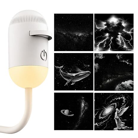 Kando SL-01 星空投影小夜燈 USB星空投影燈 投影小夜燈 星空夜燈 星空燈 (附黑白投影片6入)