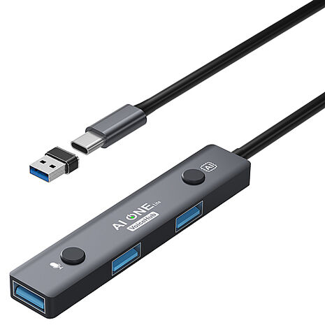 PowerRider HBX AI ONE Lite AI語音集線器 語音拓展塢 擴展塢 語音打字語音翻譯