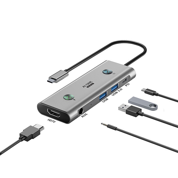 PowerRider HB-PX AI ONE 一鍵AI集線器 AI語音集線器 語音拓展塢 擴展塢 語音打字語音翻譯
