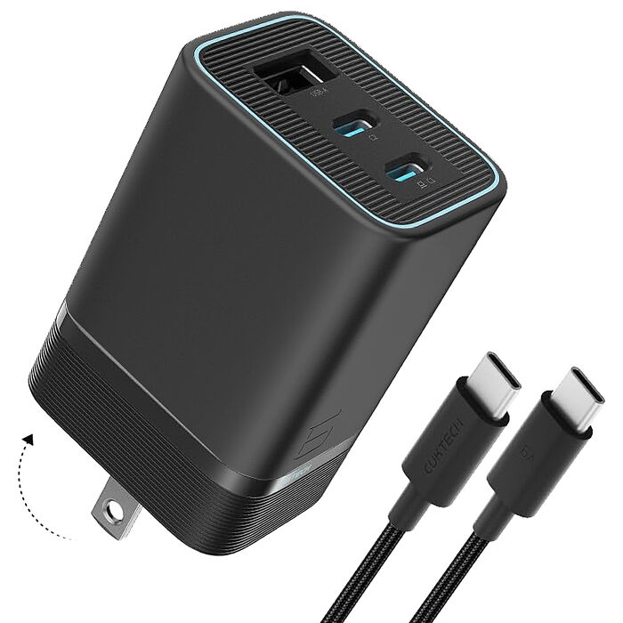 CUKTECH 酷態科 蘋果AVS快充 65W 氮化鎵 充電器套裝  AD653-US 6號Mini GaN 充電器 AVS動態快充 附6A線