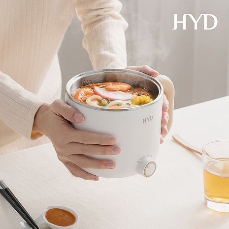 HYD 小食鍋-輕食尚料理快煮鍋(附蒸蛋架) D-522 (白/綠/粉)