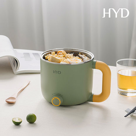 HYD 小食鍋-輕食尚料理快煮鍋(附蒸蛋架) D-522 (白/綠/粉)