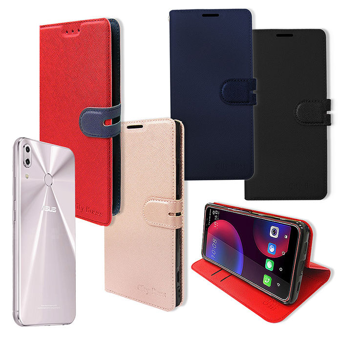 City都會風asus Zenfone 5z Zs620kl 插卡立架磁力手機皮套有吊飾孔華碩 耳機 穿戴 手機配件 Myfone購物