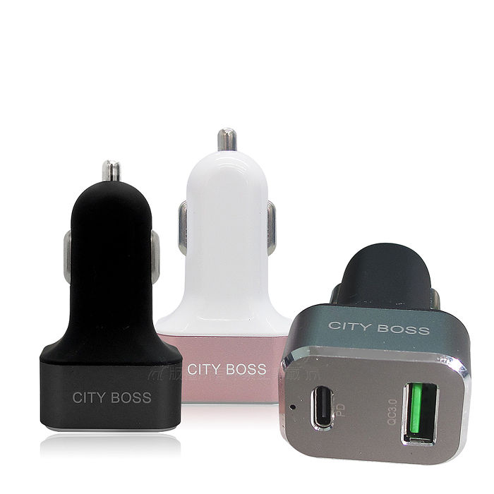 台灣認證車用qc3 0 Usb C Pd 36w雙孔充電器急速快充車充支援三星 蘋果 華為 耳機 穿戴 手機配件 Myfone購物