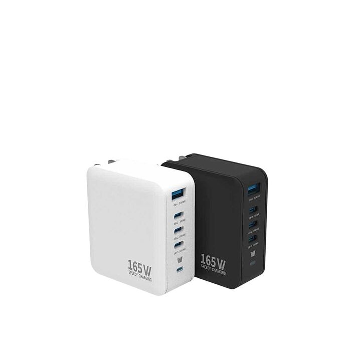 Wephone Speedy 165W GaN 氮化鎵4孔快充充電器（附贈出國轉接頭+充電線+收納袋）