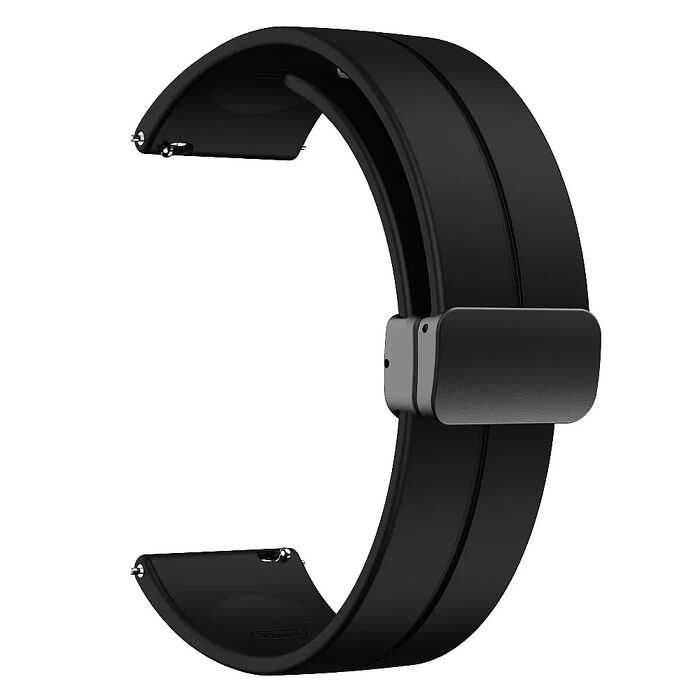 Ergotech人因 負離子能量TPU矽膠磁吸錶帶 22mm