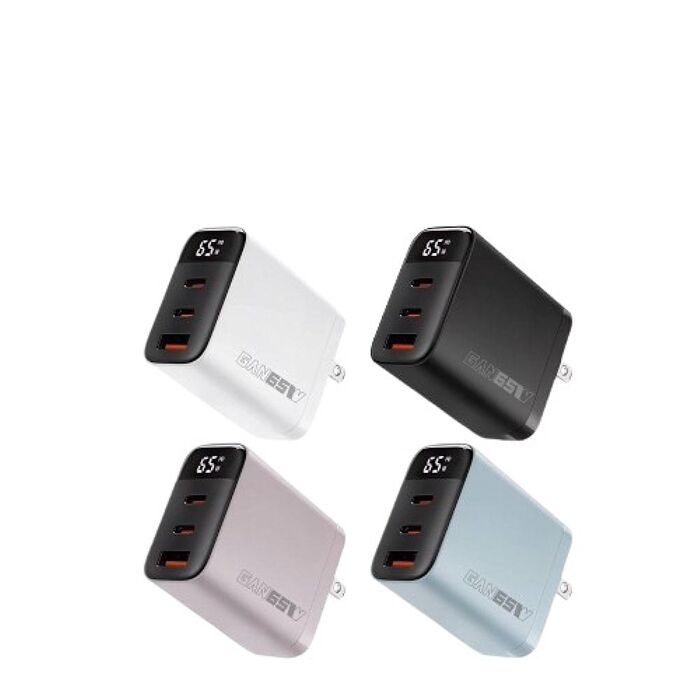 Wephone 65W氮化鎵三孔快速充電器