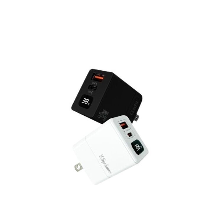 Wephone 氮化鎵38W 數字顯示快速充電器