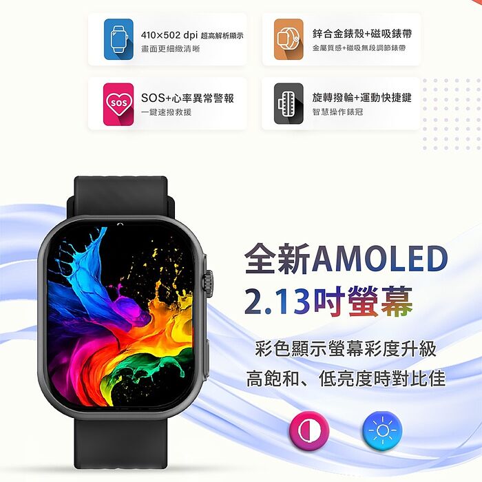 人因 SW350 AMOLED 晶曜智慧通話腕錶