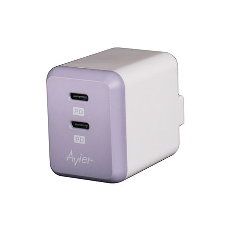 Avier COLOR MIX PD3.0 雙孔電源供應器 莫蘭迪紫 / AVCW2C36MP