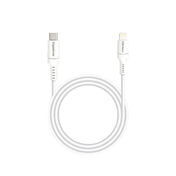 Gigastone Type-c to Lightning 30W充電傳輸線-150cm(白)