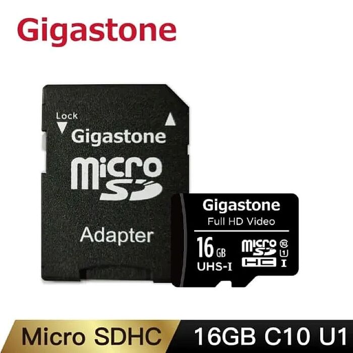 Gigastone micro SDXC C10 UHS-I U1 16GB 記憶卡(附轉卡)
