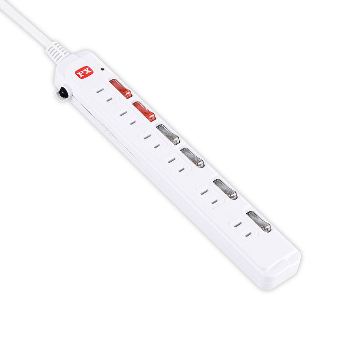 【限時免運】PX大通2孔6切6座9尺電源延長線 PEC-2669