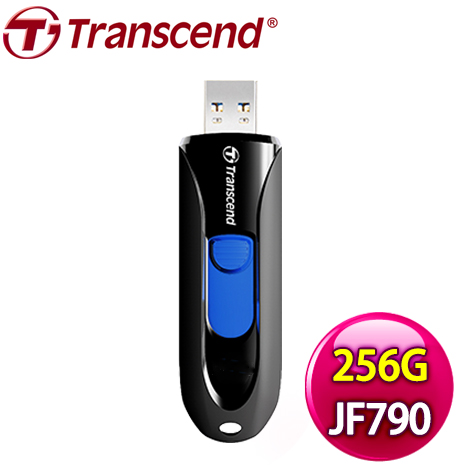 Transcend 創見 JetFlash790 256G USB3.1 隨身碟《黑》JF790K