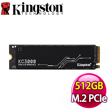 Kingston 金士頓 KC3000 512GB PCIe 4.0 NVMe M.2 SSD (SKC3000S/512G)