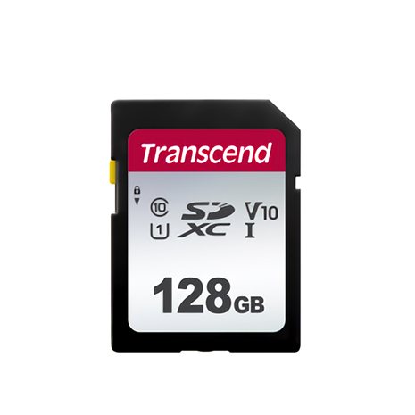 Transcend 創見 300S 128G SDXC Class 10 UHS-I U1 V10 記憶卡(TS128GSDC300S)