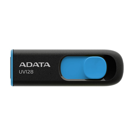 【限時免運】ADATA 威剛 UV128 64GB USB3.2 上推式隨身碟《藍》