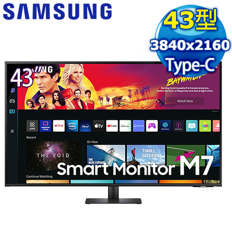 Samsung 三星 S43BM700UC 43型 21:9 4K智慧聯網螢幕