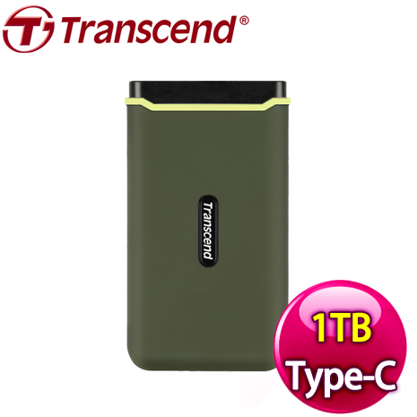 Transcend 創見 ESD380C 1TB USB3.2/Type C 雙介面外接SSD行動固態硬碟《橄欖綠》