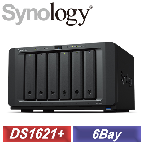 Synology 群暉 DS1621+ 6-Bay NAS 網路儲存伺服器