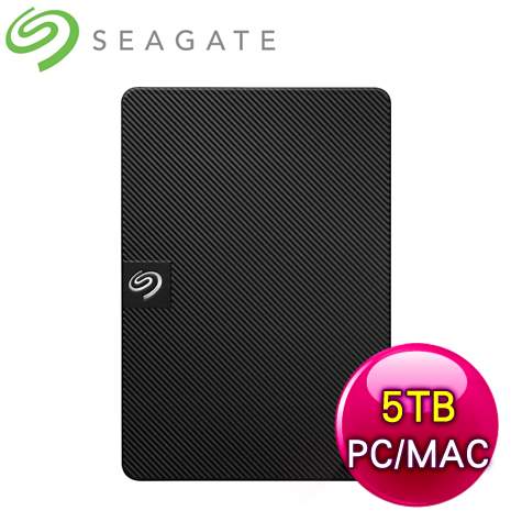 Seagate 希捷 Expansion 新黑鑽 5TB 2.5吋外接硬碟(STKM5000400)
