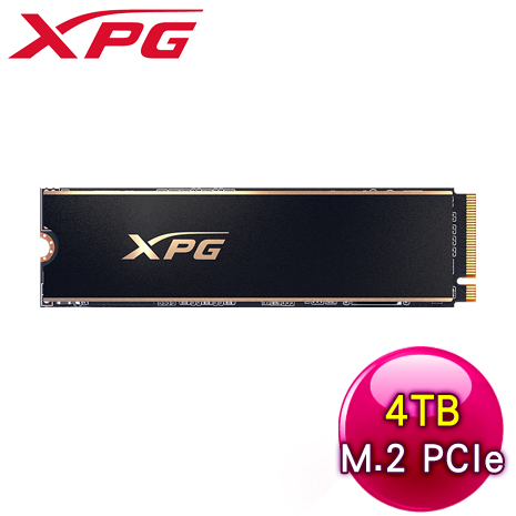 ADATA 威剛 XPG GAMMIX S70 PRO 4TB PCIe 4.0 Gen4x4 M.2 SSD固態硬碟