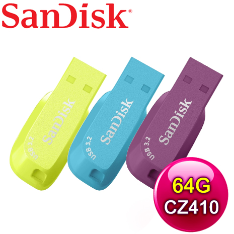 SanDisk CZ410 Ultra Shift 64GB U3隨身碟《多色任選》(讀取100MB/s)