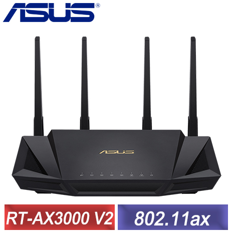 ASUS 華碩 RT-AX3000 V2 雙頻 WiFi 6 路由器 分享器