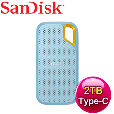 SanDisk E61 2TB Extreme Portable SSD Type-C 外接SSD固態硬碟《天藍》