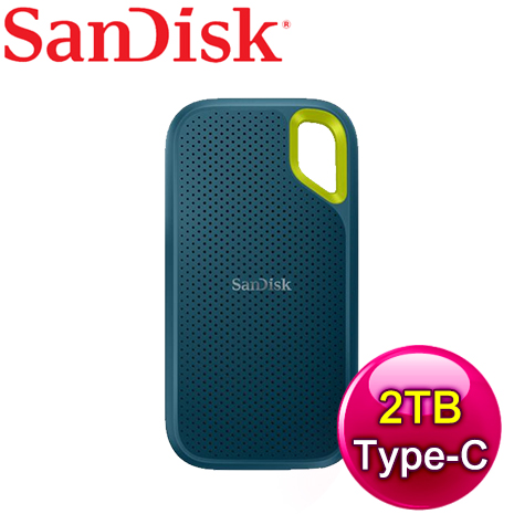 SanDisk E61 2TB Extreme Portable SSD Type-C 外接SSD固態硬碟《夜幕綠》