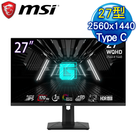 MSI 微星 G274QPF 27型 170Hz 2K 電競螢幕