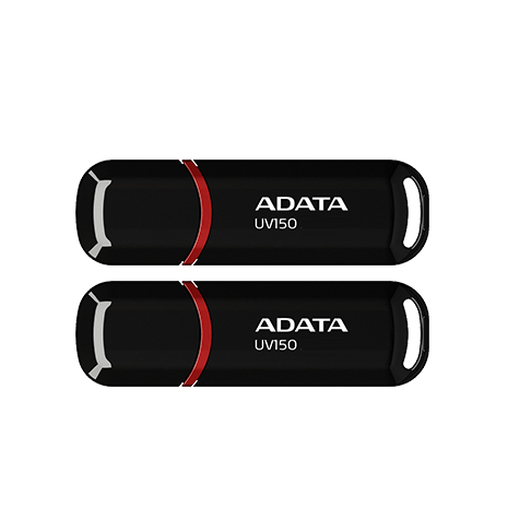 【兩入組】ADATA 威剛 UV150 128G USB3.2 隨身碟《黑》