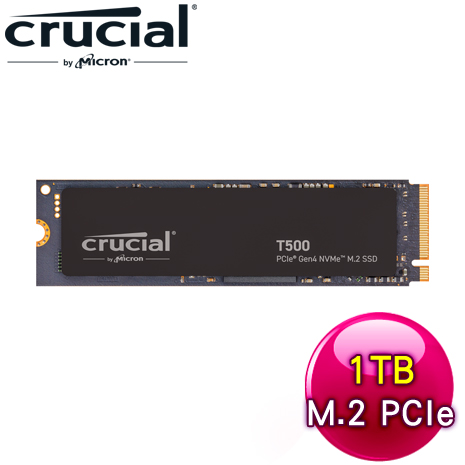 Micron 美光 Crucial T500 1TB M.2 PCIe 4.0 SSD固態硬碟